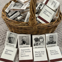 Mugshot Matchbooks and Vintage Glass Jars - Presumed Innoscent