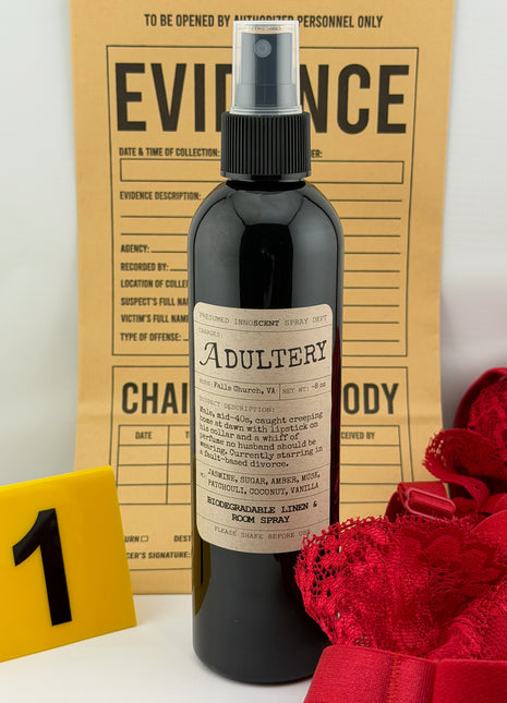 Adultery Room Spray - Presumed Innoscent - 8 oz