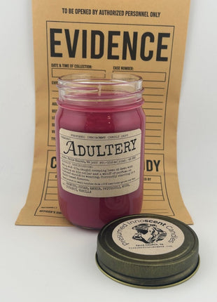 Adultery Scented Candle - Presumed InnoscentLarge | Mayo Jar | 10.5 oz