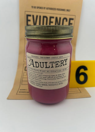 Adultery Scented Candle - Presumed InnoscentLarge | Mayo Jar | 10.5 oz