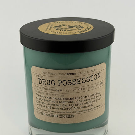 Drug Possession Scented Candle