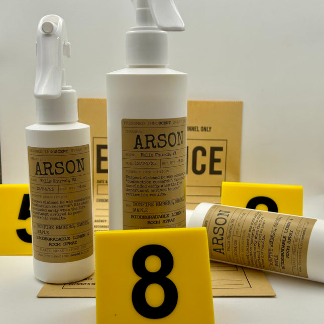 Arson Room Spray 8 oz - Presumed Innoscent