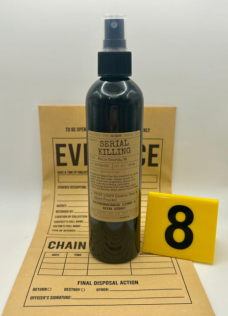 Serial Killing Room Spray 8 oz - Presumed Innoscent