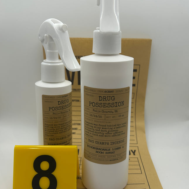 Drug Possession Room Spray 8 oz - Presumed Innoscent