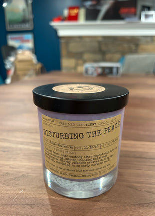 Disturbing the Peace Scented Candle Medium | Jelly Jar | 6.5 oz - Presumed Innoscent