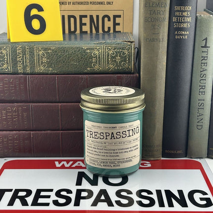 Trespassing Scented Candle Medium | Jelly Jar | 6.5 oz - Presumed Innoscent
