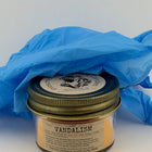 Vandalism Scented Candle Small | Squat Jelly Jar | 3 oz - with evidence glove - Presumed Innoscent