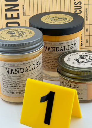 Vandalism Scented Candle - Presumed Innoscent - Large | Mayo Jar | 10.5 oz