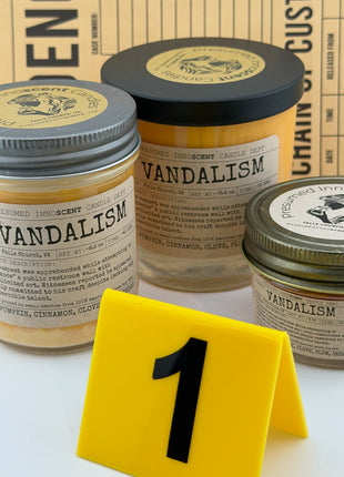 Vandalism Scented Candle - Presumed Innoscent - Large | Mayo Jar | 10.5 oz