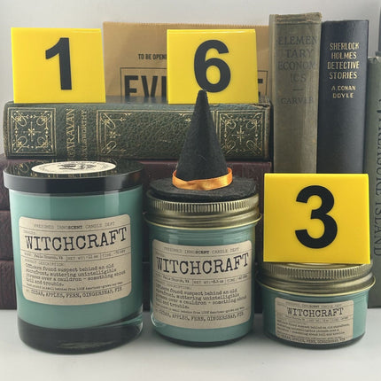 Witchcraft Scented Candle in all three sizes - Presumed Innoscent