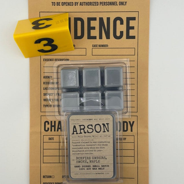 Arson 6pc Wax Melt - Presumed Innoscent