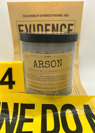 Arson Scented Candle Extra Large | Double Old Fashioned Glass | 11 oz - Presumed Innoscent
