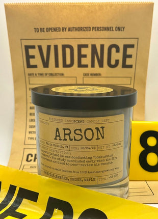Arson Scented Candle Large | Old Fashioned Glass | 8.4 oz - Presumed Innoscent