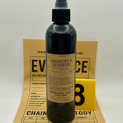 Breaking & Entering Room and Fabric Spray 8 oz - Presumed Innoscent