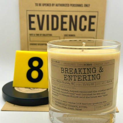 Breaking & Entering Scented Candle - Presumed Innoscent