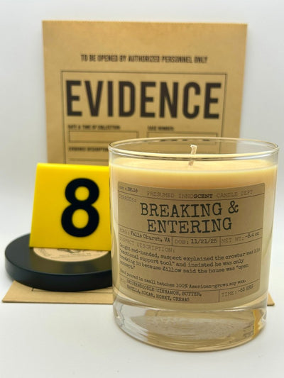 Breaking & Entering Scented Candle - Presumed Innoscent
