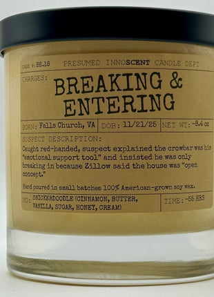 Breaking & Entering Scented Candle Large | Old Fashioned Glass | 8.4 oz - Presumed Innoscent