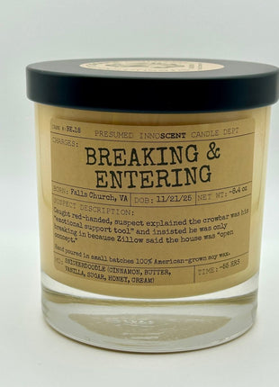 Breaking & Entering Scented Candle Large | Old Fashioned Glass | 8.4 oz - Presumed Innoscent