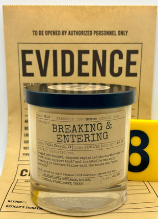 Breaking & Entering Scented Candle Large | Old Fashioned Glass | 8.4 oz - Presumed Innoscent