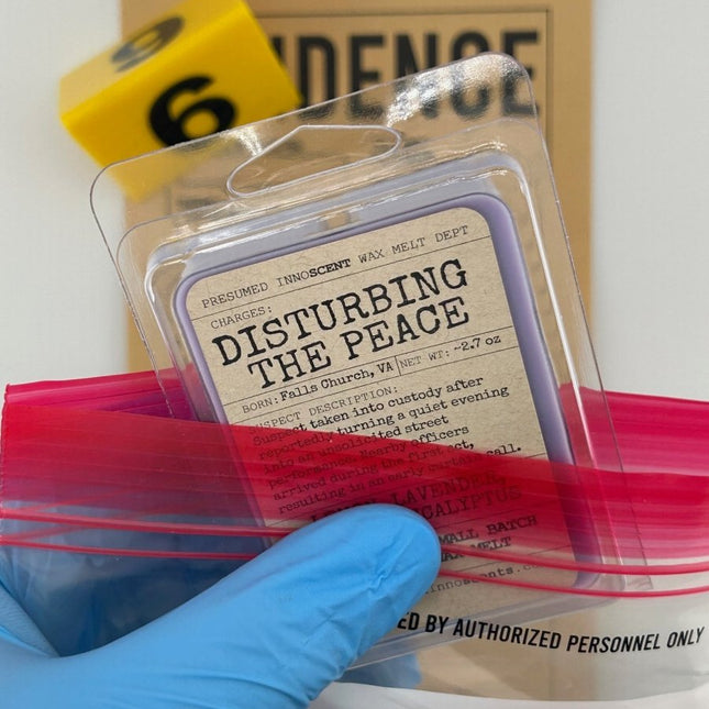 Disturbing the Peace 6pc Wax Melt - Presumed Innoscent