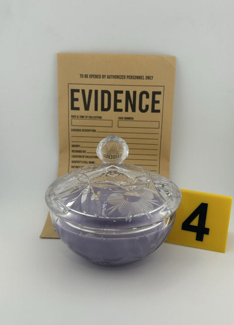 Disturbing the Peace Exhibit - Cut Glass Candy Dish - Presumed Innoscent