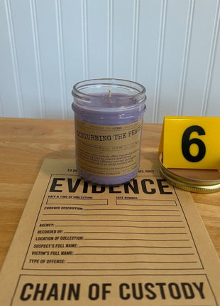 Disturbing the Peace Scented Candle Medium | Jelly Jar | 6.5 oz - Presumed Innoscent