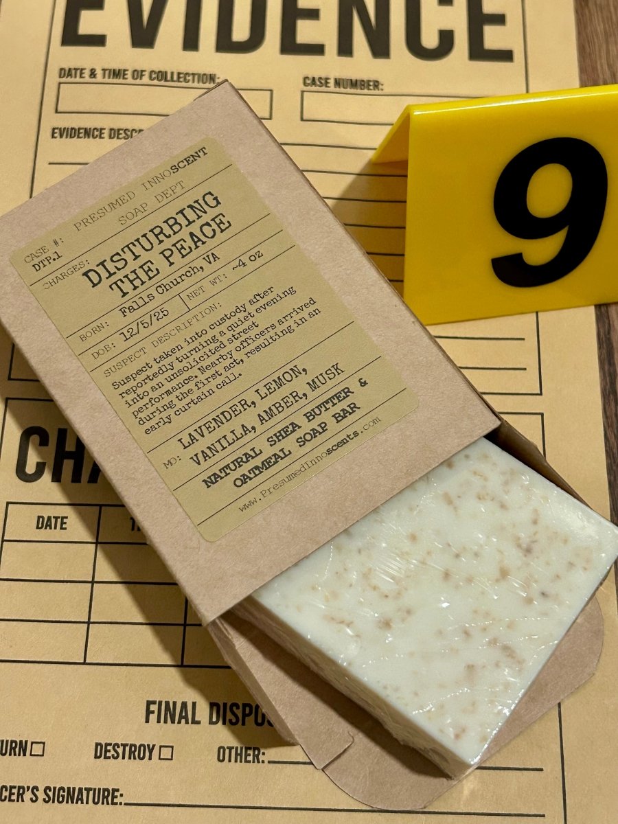 Disturbing the Peace Soap Bar - Presumed Innoscent