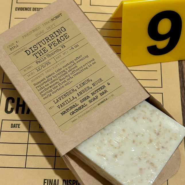 Disturbing the Peace Soap Bar - Presumed Innoscent