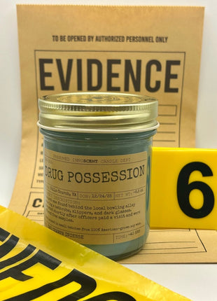 Drug Possession Scented Candle - Presumed Innoscent - Medium | Jelly Jar | 6.5 oz
