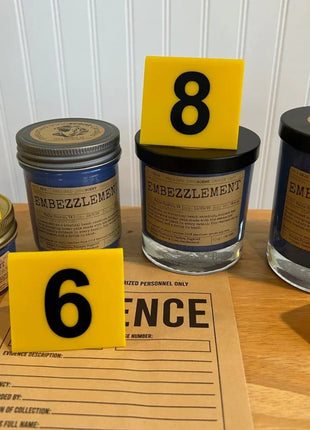 Embezzlement Scented Candle Small | Squat Jelly Jar | 3 oz - Presumed Innoscent