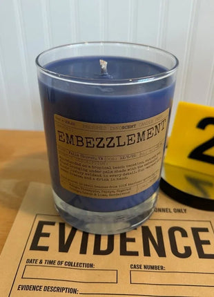 Embezzlement Scented Candle Small | Squat Jelly Jar | 3 oz - Presumed Innoscent