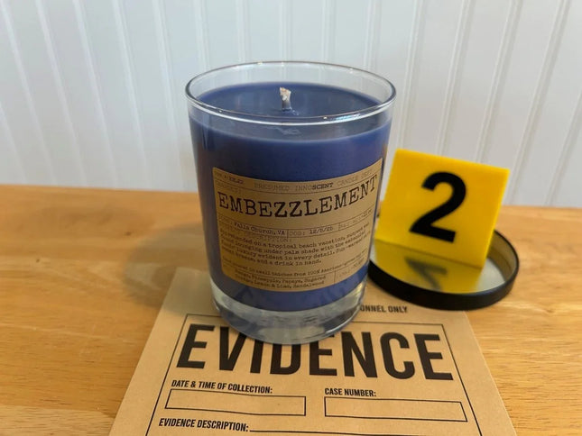 Embezzlement Scented Candle - Presumed Innoscent