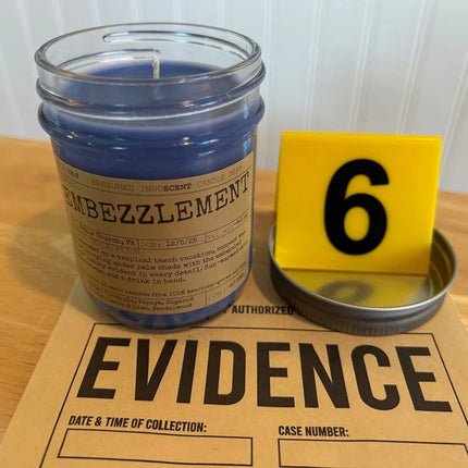 Embezzlement Scented Candle Medium | Jelly Jar | 6.5 oz - Presumed Innoscent