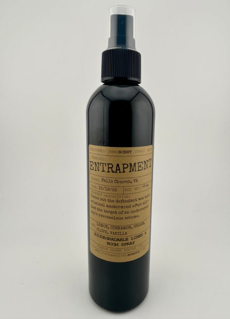Entrapment Room Spray 8 oz - Presumed Innoscent