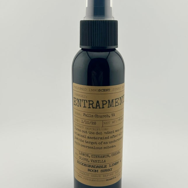 Entrapment Room Spray 4 oz - Presumed Innoscent