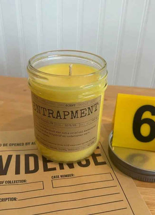 Entrapment Scented Candle Small | Squat Jelly Jar | 3 oz - Presumed Innoscent