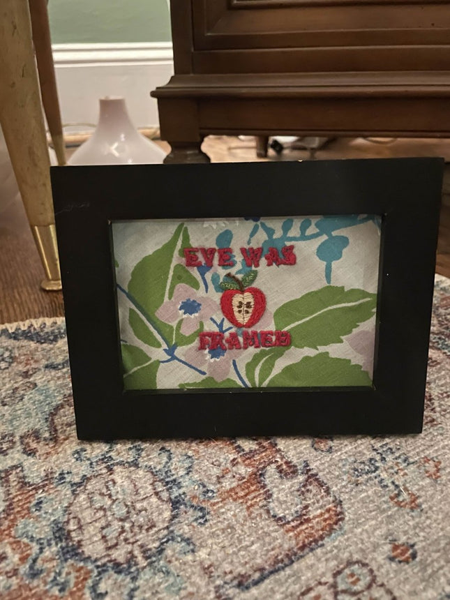 Eve Was Framed Embroidery - Presumed Innoscent