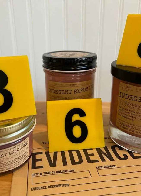 Indecent Exposure Scented Candle Small | Squat Jelly Jar | 3 oz - Presumed Innoscent