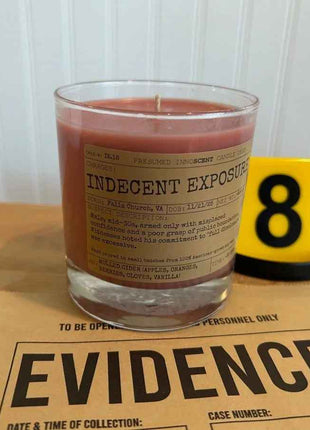 Indecent Exposure Scented Candle Small | Squat Jelly Jar | 3 oz - Presumed Innoscent