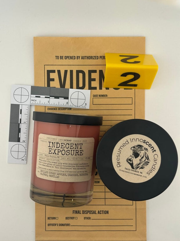 Indecent Exposure Scented Candle [CLEARANCE] Extra Large | Mayo Jar | 13.4 oz - Presumed Innoscent