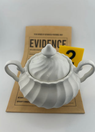 Indecent Exposure Scented Candle - Johnson Brothers Regency Sugar Bowl with Lid - Presumed Innoscent