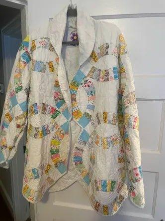 Long Rainbow Ring Quilt Coat (M) - Presumed Innoscent