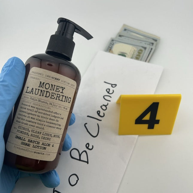 Money Laundering Aloe & Shea Lotion - Presumed Innoscent