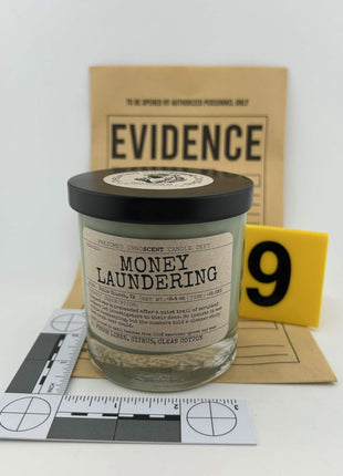 Money Laundering Scented Candle Extra Large | Double Old Fashioned Glass | 11 oz - Presumed Innoscent