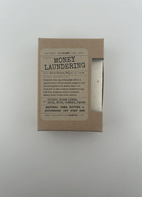 Money Laundering Soap Bar - Presumed Innoscent
