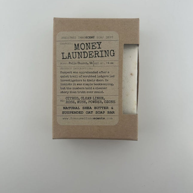 Money Laundering Soap Bar - Presumed Innoscent