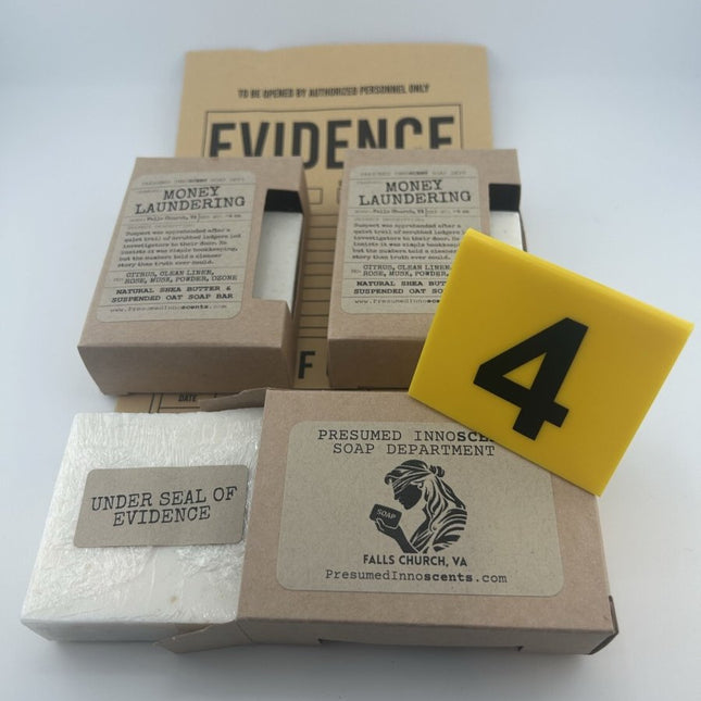 Money Laundering Soap Bar - Presumed Innoscent