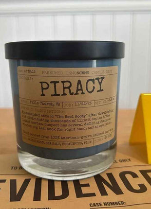 Piracy Scented Candle Large | Old Fashioned Glass | 8.4 oz - Presumed Innoscent