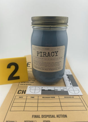 Piracy Scented Candle [CLEARANCE] Extra Large | Mayo Jar | 13.4 oz - Presumed Innoscent