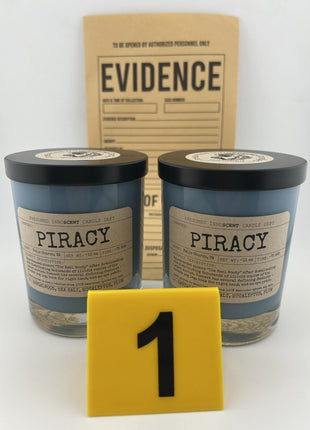Piracy Scented Candle Extra Large | Double Old Fashioned Glass | 11 oz - Presumed Innoscent